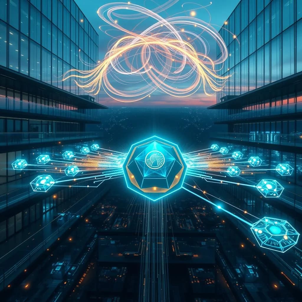 Abstract AI Neural Network Background